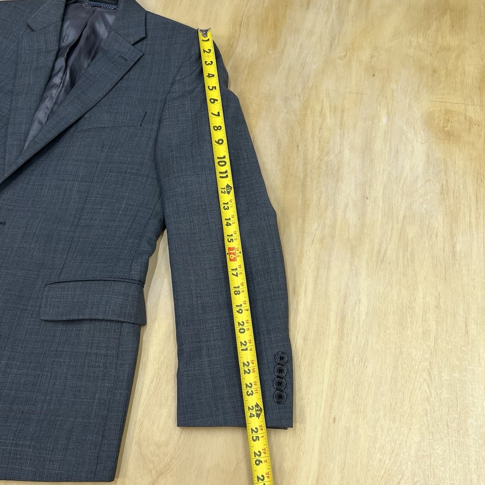 Lauren Ralph Lauren Blazer Jacket Sport Coat Men 40R Wool Blend Stretch Charcoal - Picture 7 of 11